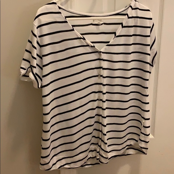Striped button down Element top - Picture 2 of 4